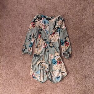 Floral Long Sleeve Romper